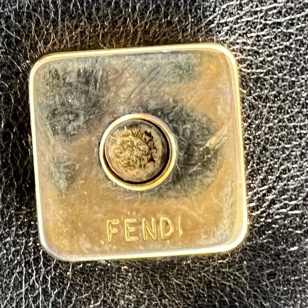 Fendi  Lambskin Black Crossbody Bag - Picture 3 of 7